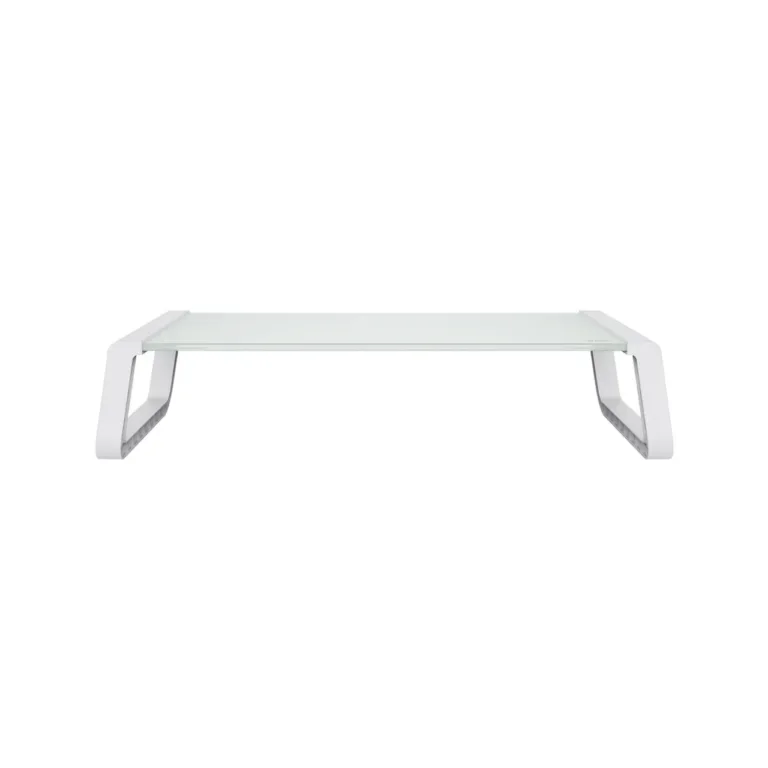 Trust Monta 500x200x100 mm valge karastatud klaasist monitorialus, 10 kg kandevõimega