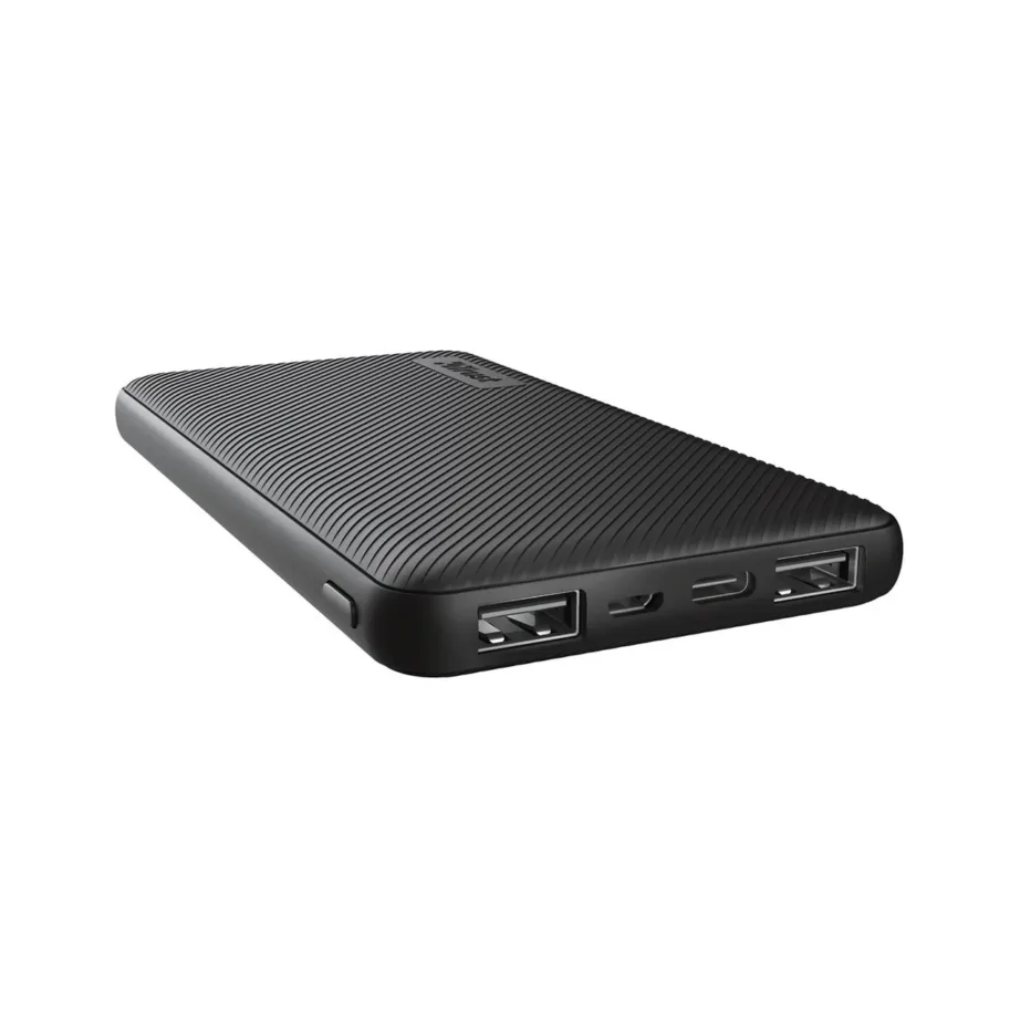 Trust Primo 24678 10000 mAh must liitium-ioon akupank, 3 USB-väljundit, kiirlaadimine, LED-indikaator, mobiilidele ja tahvelarvutitele