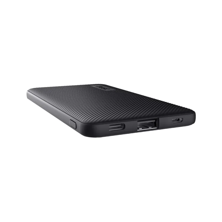Trust Primo 24679 5000 mAh must õhuke Li-Ion akupank, 2 väljundit, kiirlaadimine, USB-A ja USB-C, nutitelefonile ja tahvelarvutile