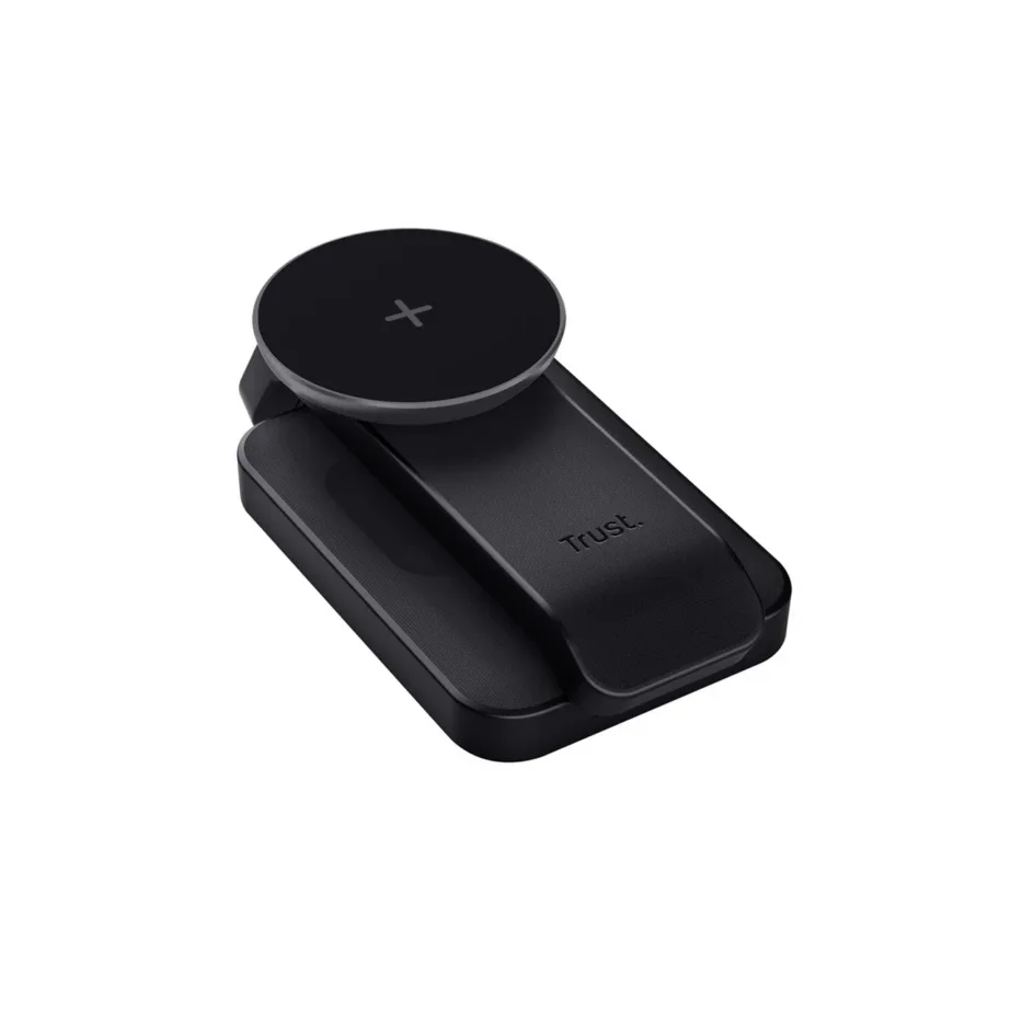 Trust Viro 25464 must 3-in-1 juhtmevaba magnetiline laadimisalus iPhone’i, Apple Watchi ja AirPodside jaoks (15 W, USB-C, mõõdud 139x71x52 mm) – 10