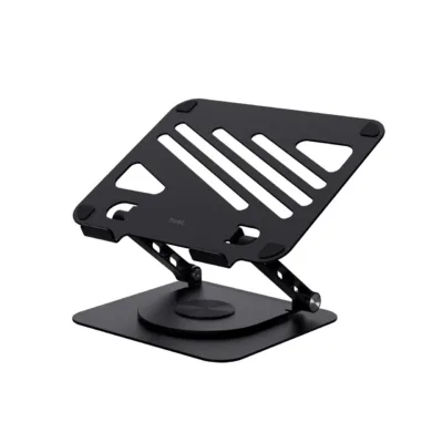 Trust Zeff 259x225x42 mm must metallist reguleeritav kokkupandav sülearvutialus (kuni 16", 10 kg)