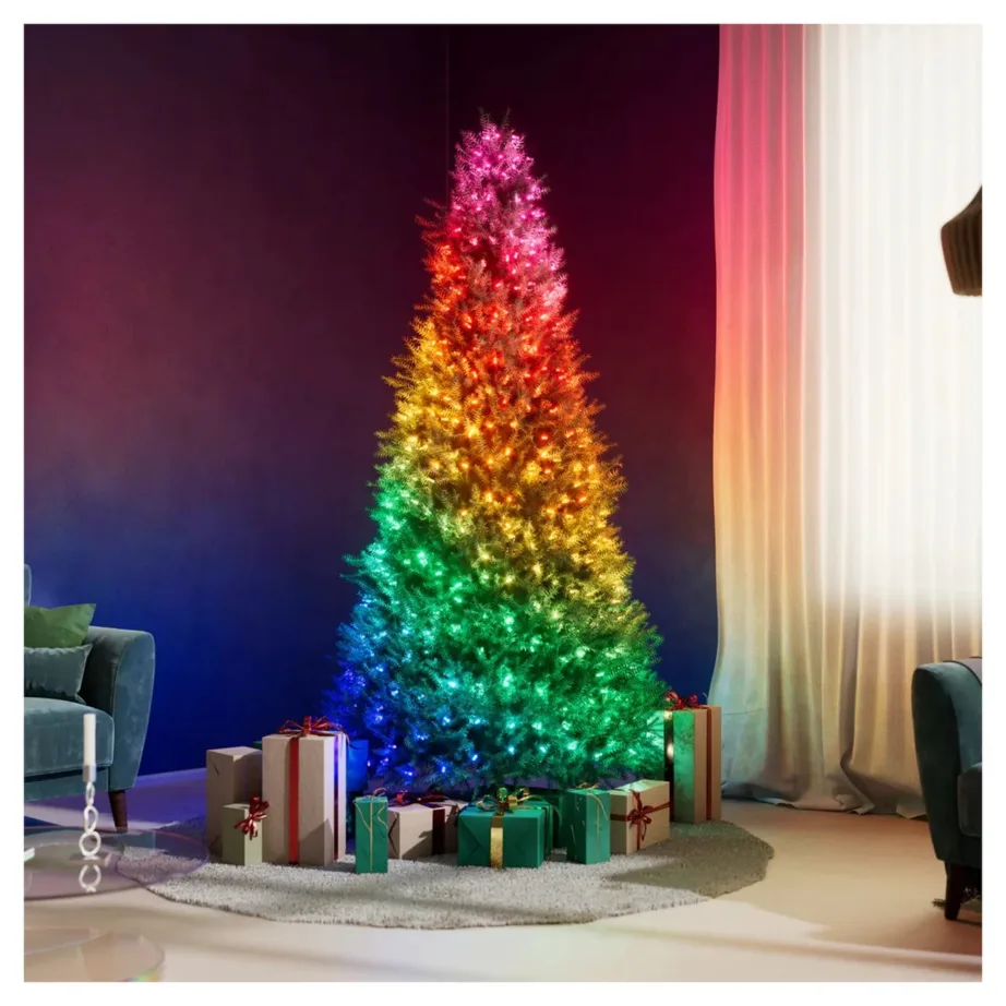 Twinkly Candies TWKC100RGB-T 6 m 100 RGB LED küünlakujulised nutikad jõulutuled, värvilised, sisetingimustesse, WiFi/Bluetooth, USB-C – 2