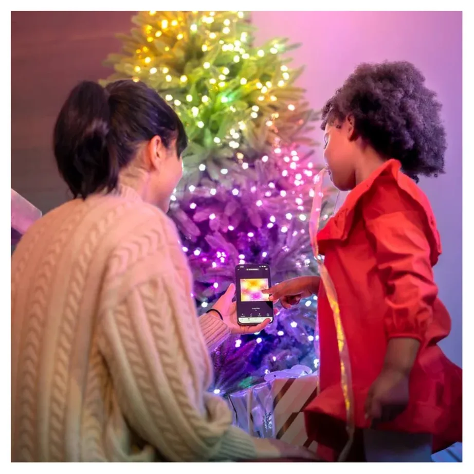 Twinkly Candies TWKC200RGB-T 12 m 200 RGB küünlakujulised LED-jõulutuled, mitmevärviline, WiFi/Bluetooth, USB-C, IP20, nutijuhtimine – 5