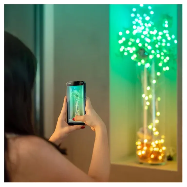 Twinkly Candies TWKP100RGB-T 6 m RGB 100 LED nutikas jõulutulukett sisetingimustesse, WiFi ja Bluetooth, mitmevärviline, juhitav iOS/Androidiga