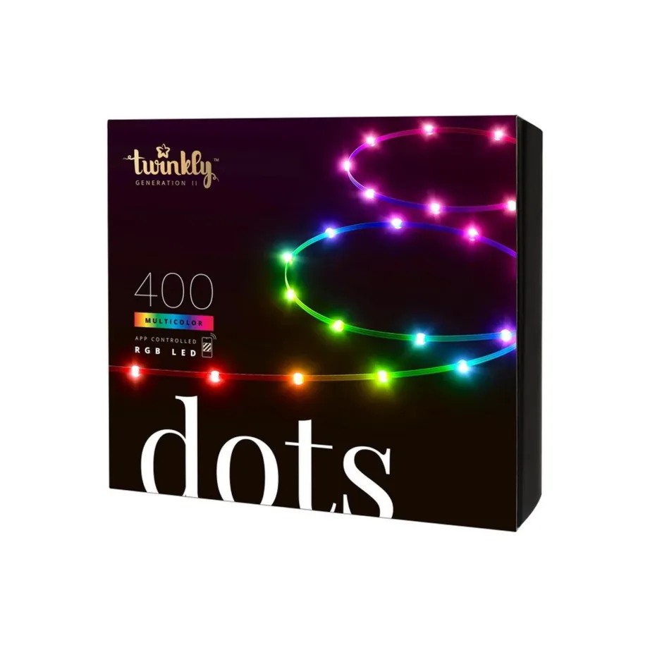 Twinkly Dots TWD400STP-BEU 400 LED 20 m multivärviline nutikas valguskett, IP20, taimeriga – 3