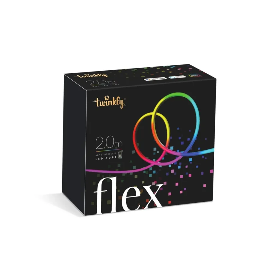 Twinkly Flex TWFL200STW-WEU 2 m 192 RGB LED nutikas valgustoru, Wi-Fi/Bluetooth, IP20, rakendusega juhitav