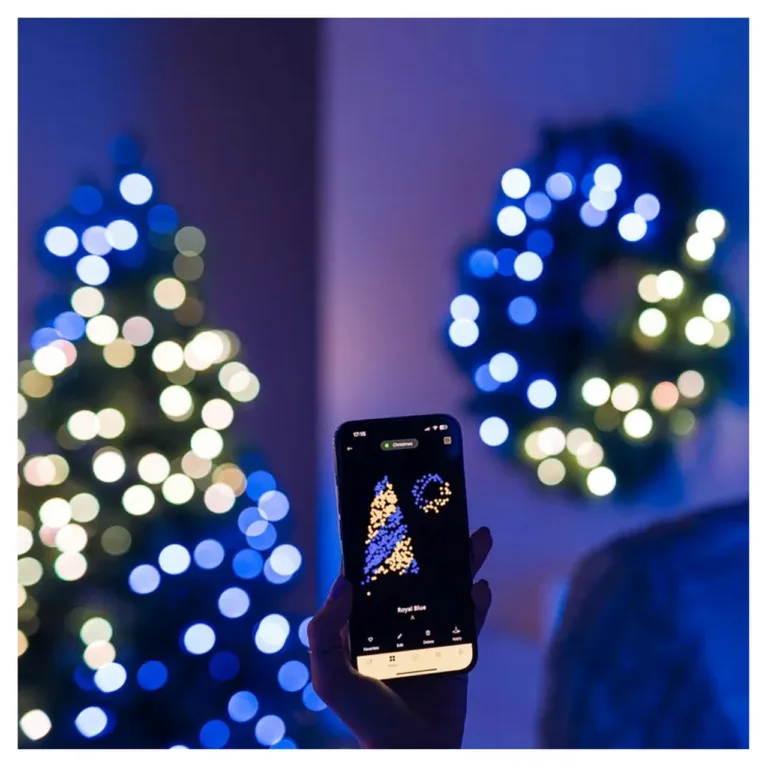 Twinkly GD20P4425P00 60 cm RGB LED jõulupärg 50 pirniga WiFi/Bluetooth siseruumidesse