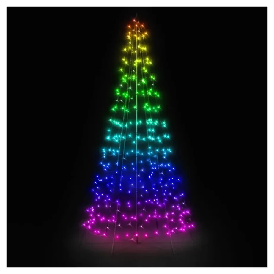Twinkly Light Tree TWP300SPP-BEU 2 m 300 RGBW LED nutipuu sise- ja välistingimustesse, Bluetooth/Wi-Fi, IP44 – 6