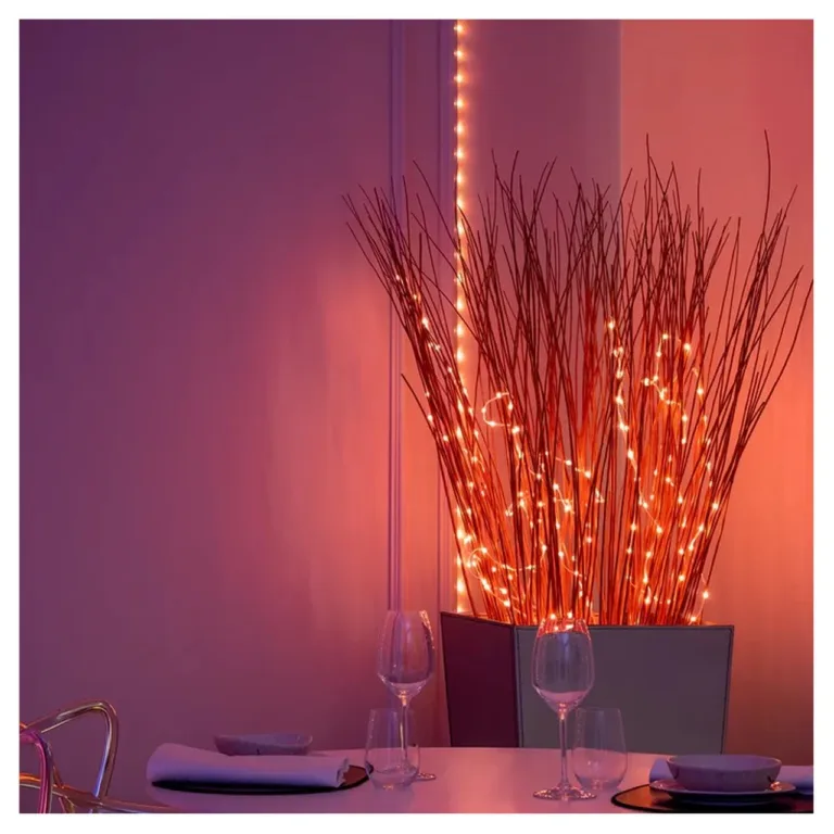 Twinkly TWD400STP-TEU 2 m mitmevärviline LED ribavalgusti siseruumidesse, nutijuhtimine Wi-Fi/Bluetooth, hämardatav, IP20