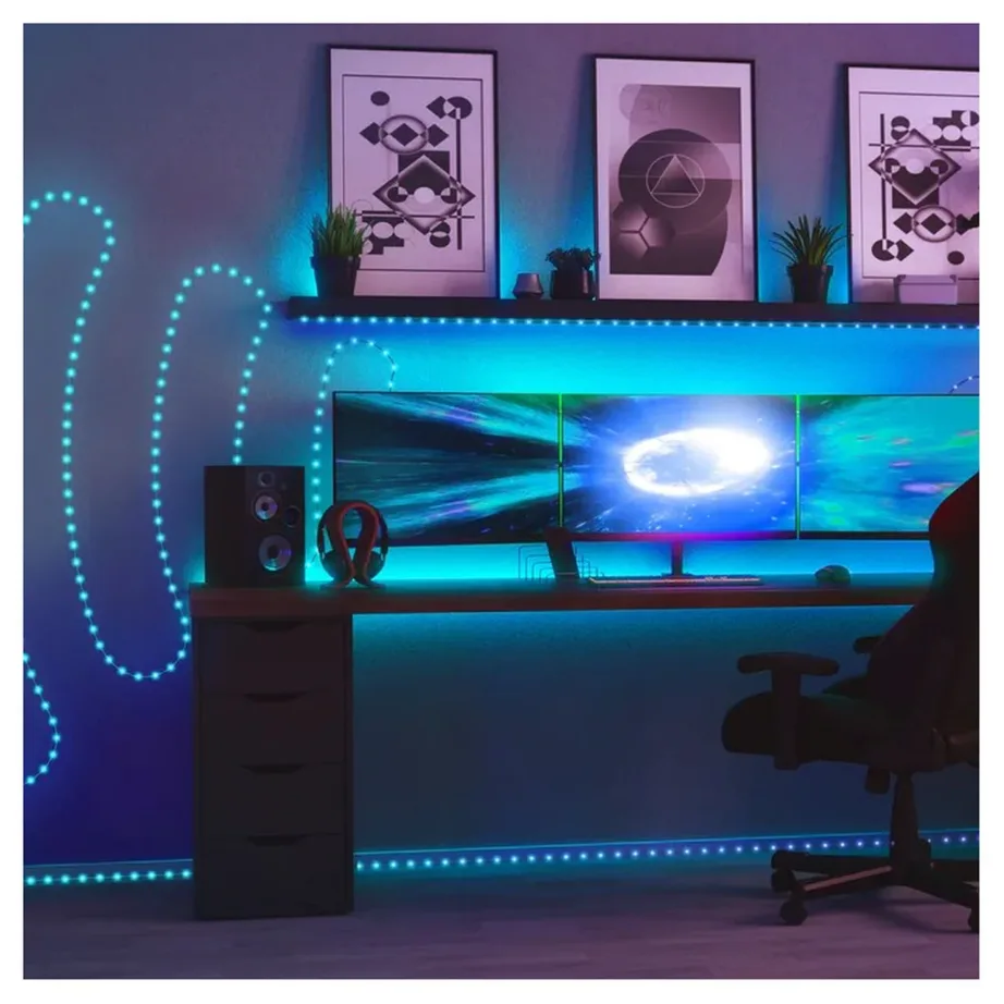 Twinkly TWD400STP-TEU 2 m mitmevärviline LED ribavalgusti siseruumidesse, nutijuhtimine Wi-Fi/Bluetooth, hämardatav, IP20 – 5