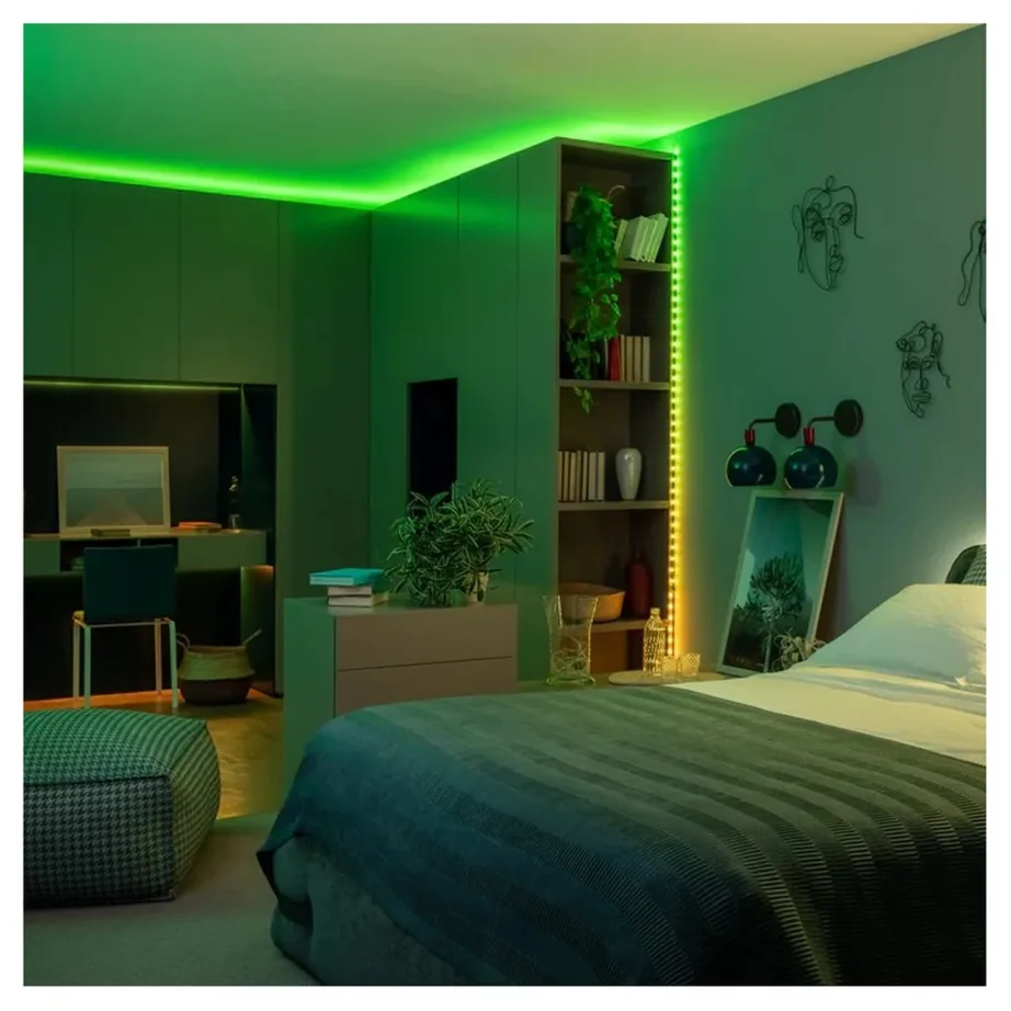 Twinkly TWD400STP-TEU 2 m mitmevärviline LED ribavalgusti siseruumidesse, nutijuhtimine Wi-Fi/Bluetooth, hämardatav, IP20 – 8