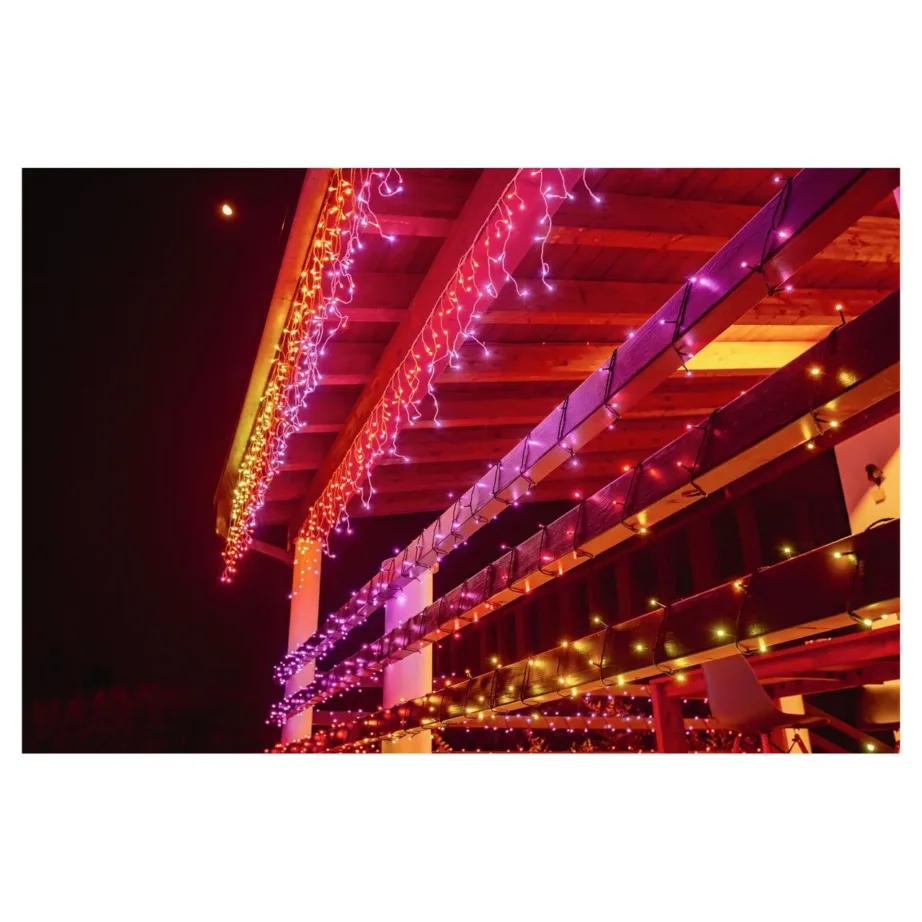 Twinkly TWI190STP-TEU 5 m 190 RGB LED IP44 nutikad multivärvilised jääpurikujulised jõulutuled sise- ja välistingimustesse, juhitav nutiseadmega – 2