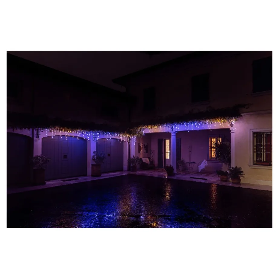 Twinkly TWI190STP-TEU 5 m 190 RGB LED IP44 nutikad multivärvilised jääpurikujulised jõulutuled sise- ja välistingimustesse, juhitav nutiseadmega – 5