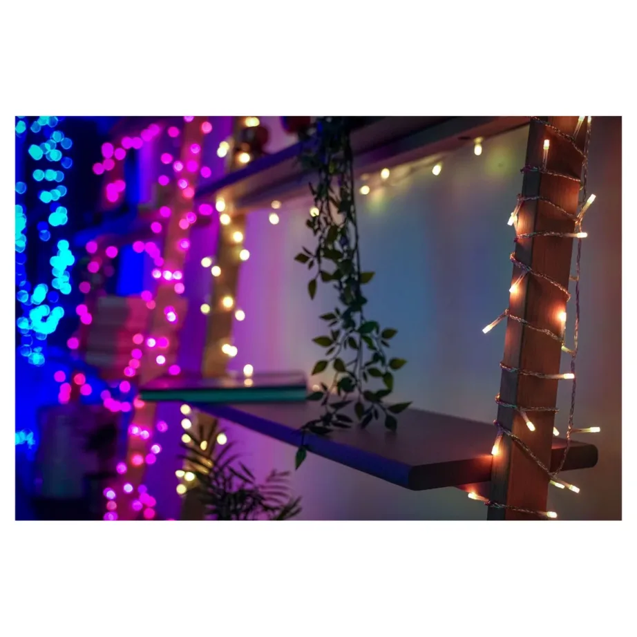 Twinkly TWI190STP-TEU 5 m 190 RGB LED IP44 nutikad multivärvilised jääpurikujulised jõulutuled sise- ja välistingimustesse, juhitav nutiseadmega – 6