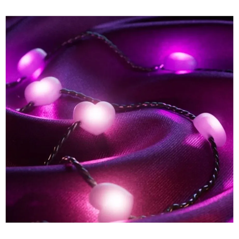 Twinkly TWKH200RGB-G 6 m 200 RGB LED südamekujulised siseruumide jõulutuled WiFi/Bluetooth-iga, hämardatavad, nutijuhtimine – 2