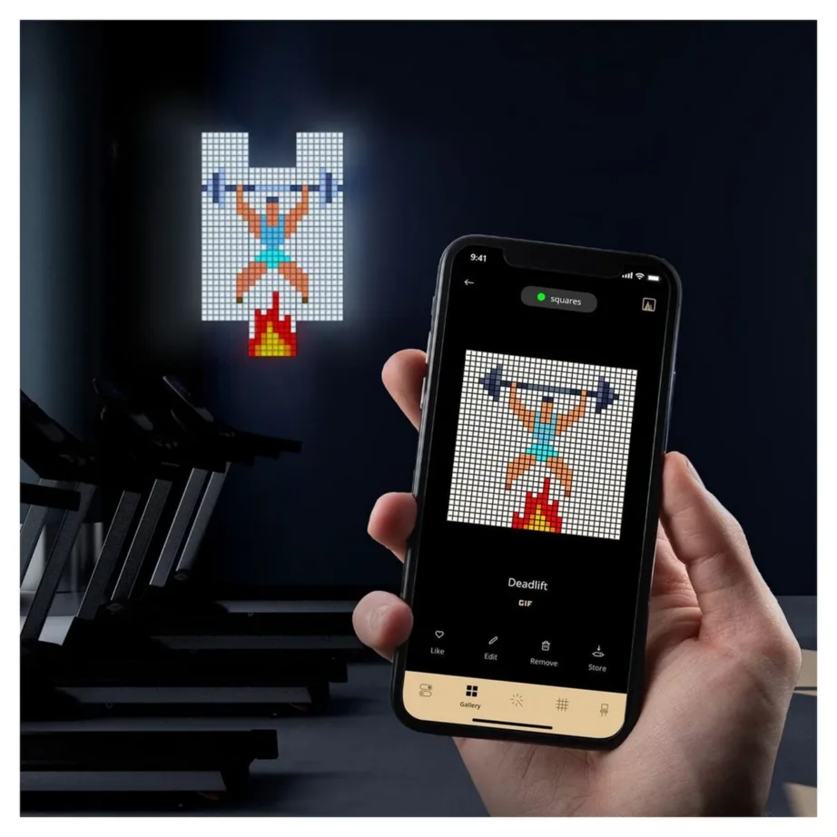 Twinkly TWQ064STW-07-BEU 6-paneeline 16×16 cm RGB LED nutikate valguspaneelide komplekt (1 master + 5 laiendust, 384 valguspunkti, Wi-Fi/Bluetooth, ühilduvus Alexa/Google/HomeKit, siseruumidesse) – 9