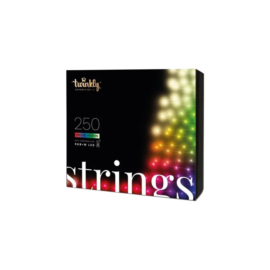 Twinkly TWS250SPP-BEU 20 m 250 LED RGBW nutikad jõulutuled WiFi/Bluetooth, IP44, sise- ja välistingimustesse