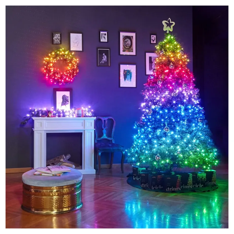 Twinkly TWS250STP-BEU 20 m 250 RGB LED nutikad jõulutuled sise- ja välistingimustesse, värvimuutvad, 2. põlvkond, WiFi/Bluetooth – 3