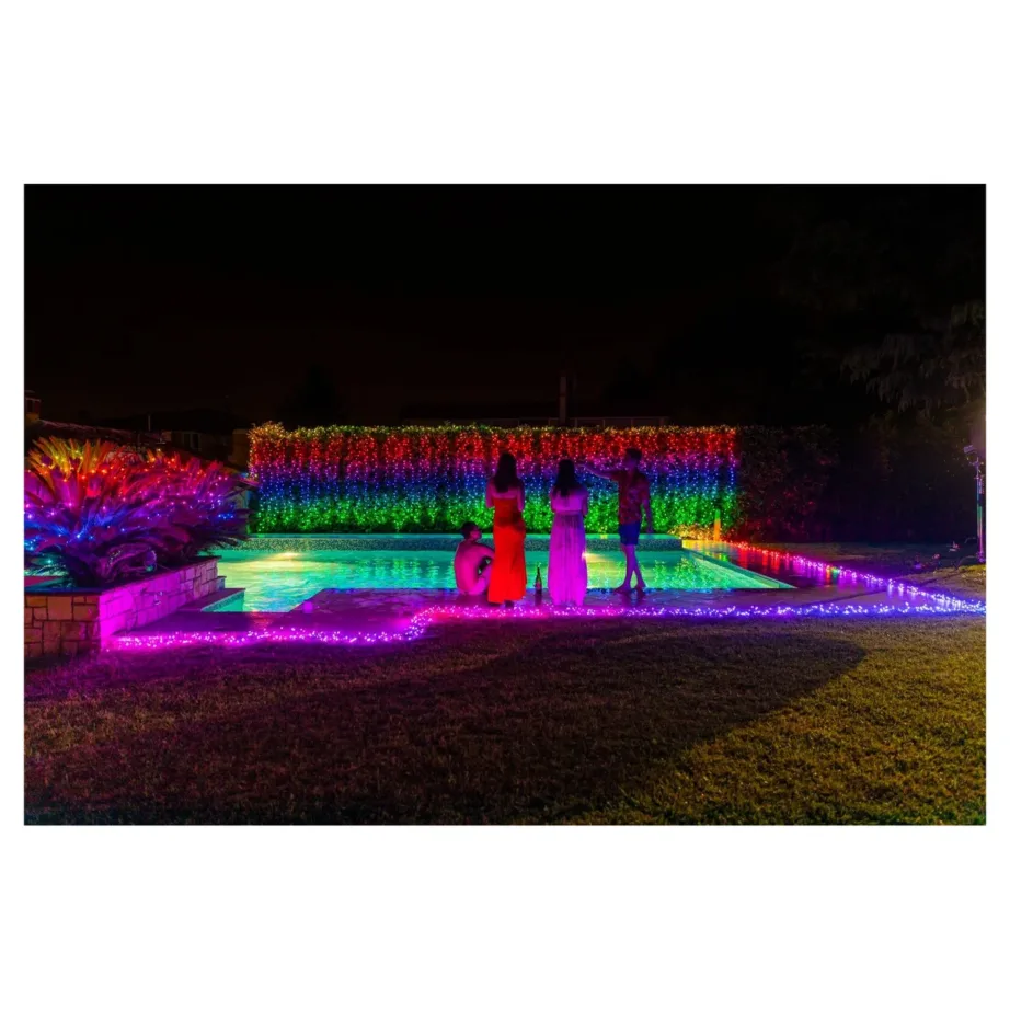 Twinkly TWS600STP-BEU 600 RGB LED 48 m nutikad värvilised jõulutuled sise- ja välistingimustesse, Wi-Fi/Bluetooth, IP44 – 4