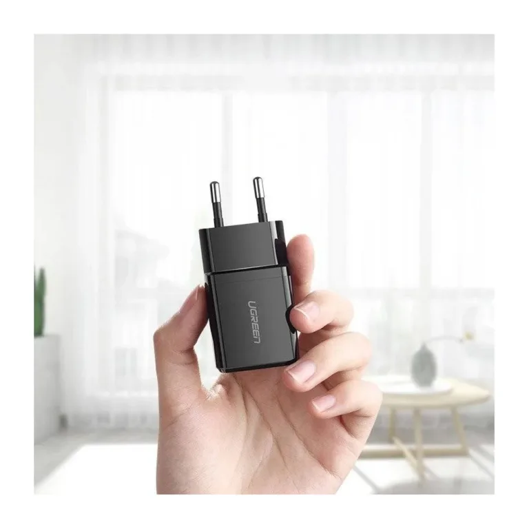 UGREEN 50459 2.1A 1xUSB must seinakontaktlaadija, AC 110–240V universaalne