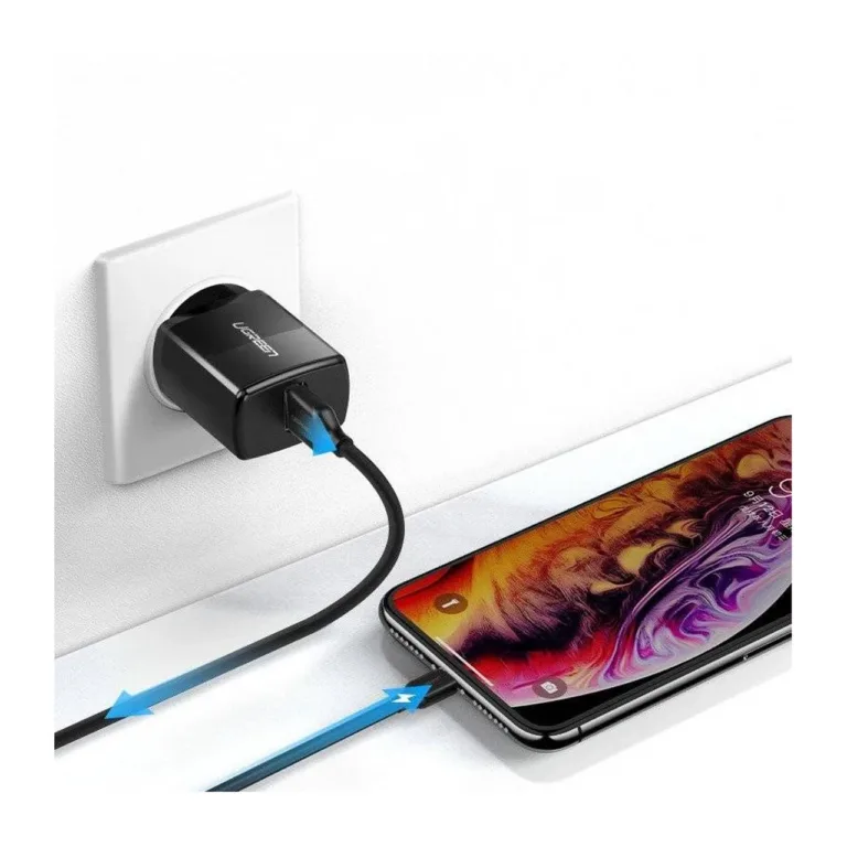 UGREEN 50459 2.1A 1xUSB must seinakontaktlaadija, AC 110–240V universaalne
