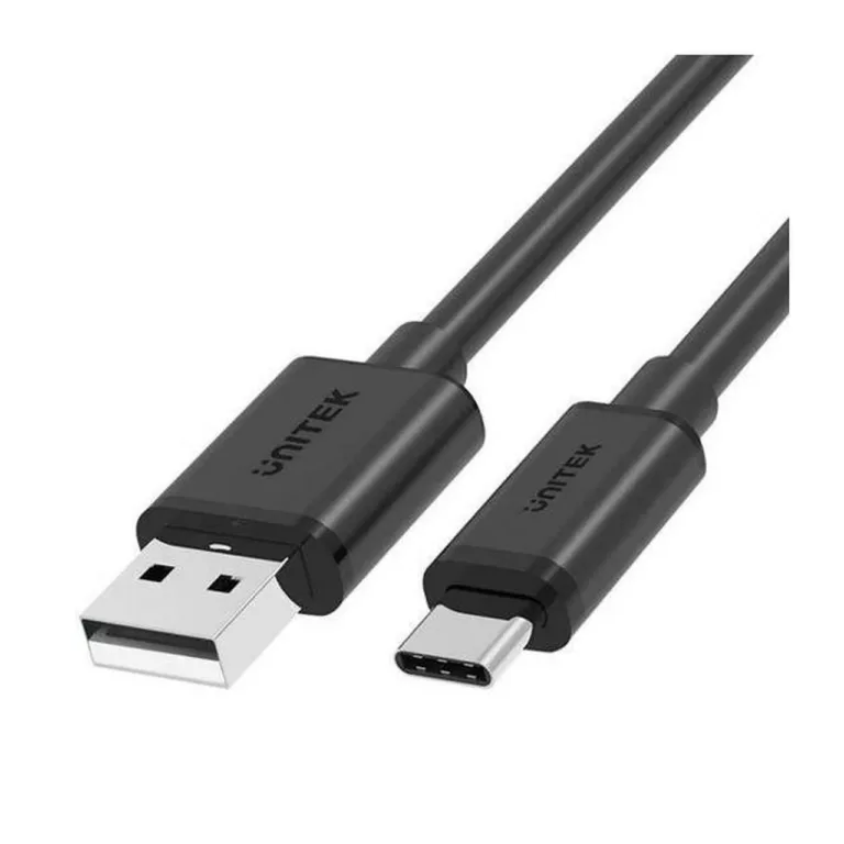 UNITEK C14068BK 2 m must USB-A–USB-C kaabel andmeedastuseks ja laadimiseks
