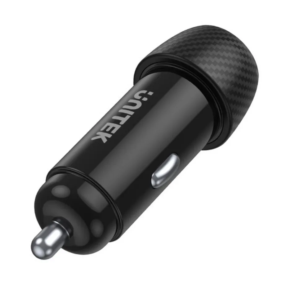 Unitek P1400A 38W must autolaadija USB-C ja USB-A QC 3.0, universaalne, 12–24 V – 2