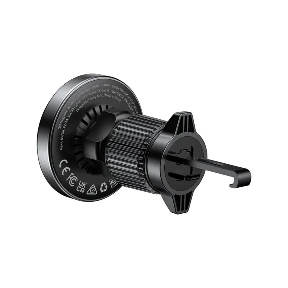 UNITEK P1404ABK01 15W MagSafe juhtmevaba autolaadija iPhone 12–16 jaoks, USB-C kaabel 1,5 m, must – 6