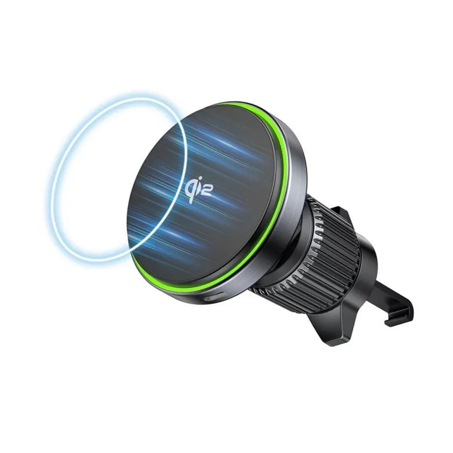 UNITEK P1404ABK01 15W MagSafe juhtmevaba autolaadija iPhone 12–16 jaoks, USB-C kaabel 1,5 m, must