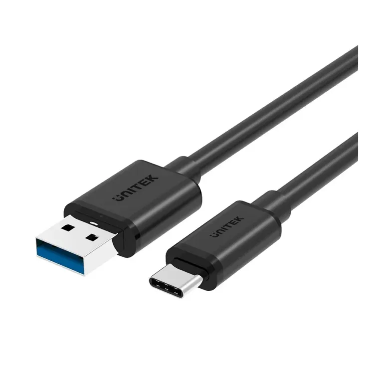 UNITEK Y-C474BK+ 1 m USB A–USB C must USB 3.2 Gen 1 andme- ja laadimiskaabel