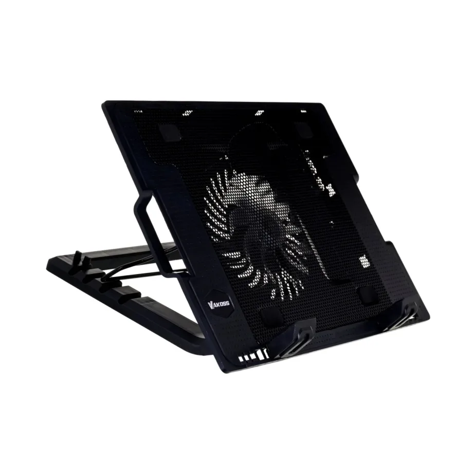 Vakoss LF-1860AL must 17″ (43,2 cm) sülearvuti jahutusalus USB-ga, 370x265x63 mm, 1500 p/min – 15