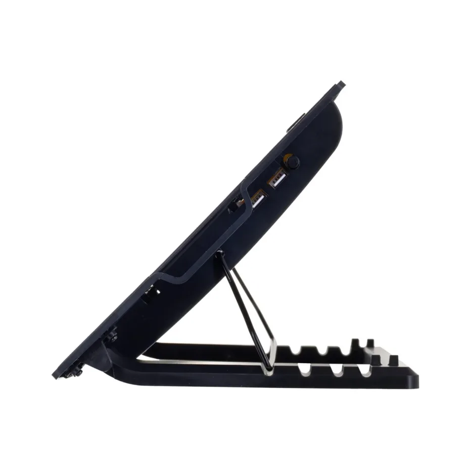 Vakoss LF-1860AL must 17″ (43,2 cm) sülearvuti jahutusalus USB-ga, 370x265x63 mm, 1500 p/min – 6