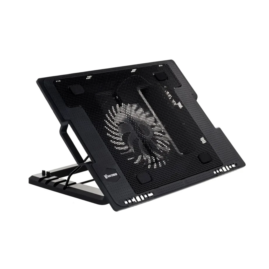 Vakoss LF-1860AL must 17″ (43,2 cm) sülearvuti jahutusalus USB-ga, 370x265x63 mm, 1500 p/min – 7