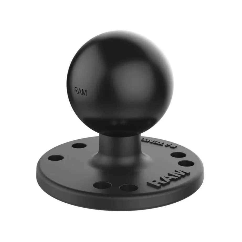 Valge alumiiniumist kinnitusalus RAM MOUNTS RAM-202U, 63,5 mm