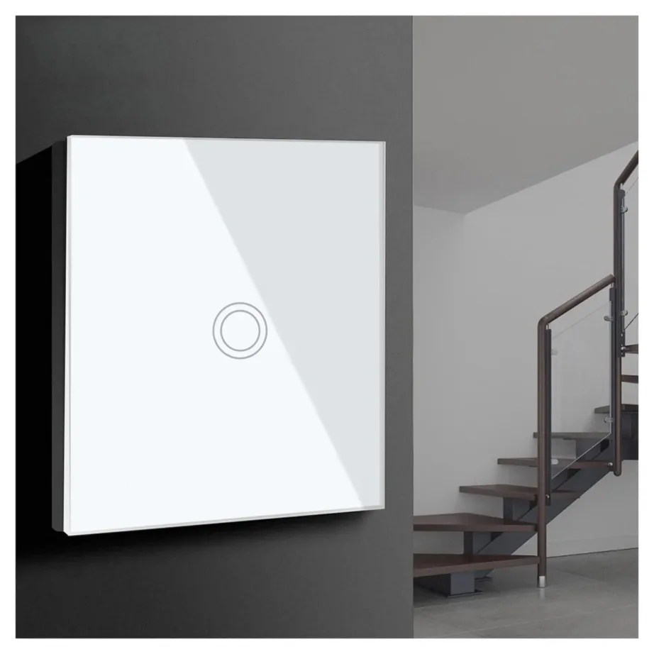 Valge klaasist puutelüliti Maclean MCE710W, LED-taustvalgustus, veekindel – 2