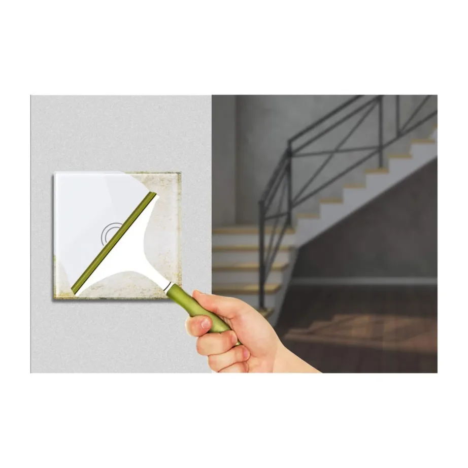 Valge klaasist puutelüliti Maclean MCE710W, LED-taustvalgustus, veekindel – 5