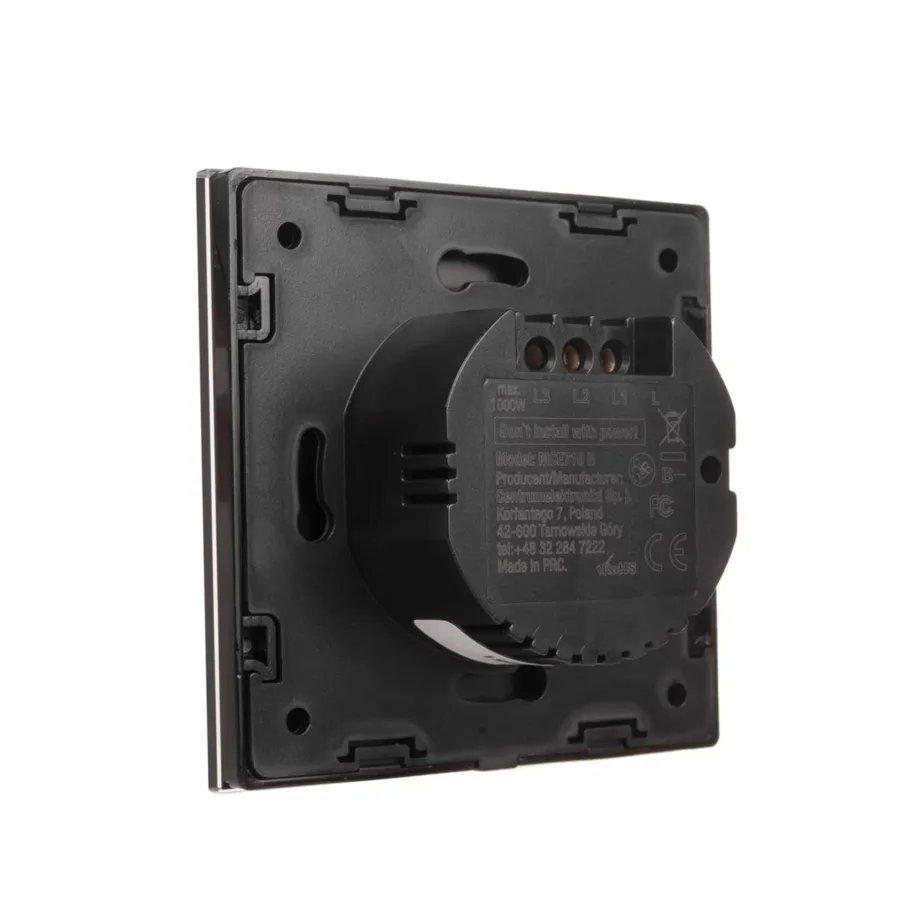 Valge klaasist puutelüliti Maclean MCE710W, LED-taustvalgustus, veekindel – 10