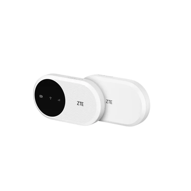 Valge ZTE U10 taskuruuter 2.4 GHz WiFi 6, aku 2000 mAh, LTE, NanoSIM, kuni 32 seadmele, valge