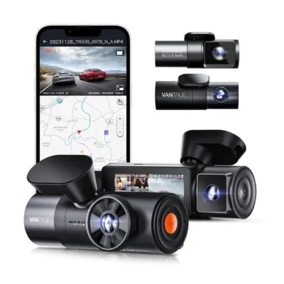 Vantrue N5 Nexus 5 4-kaameraga UHD autokaamera GPS-i, WiFi ja 512GB microSD toega