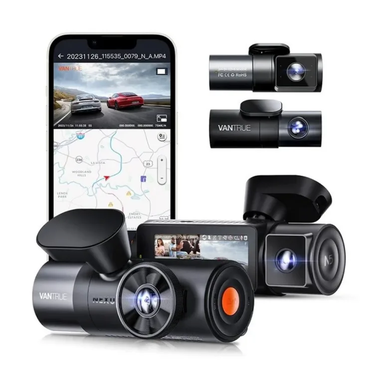 Vantrue N5 Nexus 5 4-kaameraga UHD autokaamera GPS-i, WiFi ja 512GB microSD toega