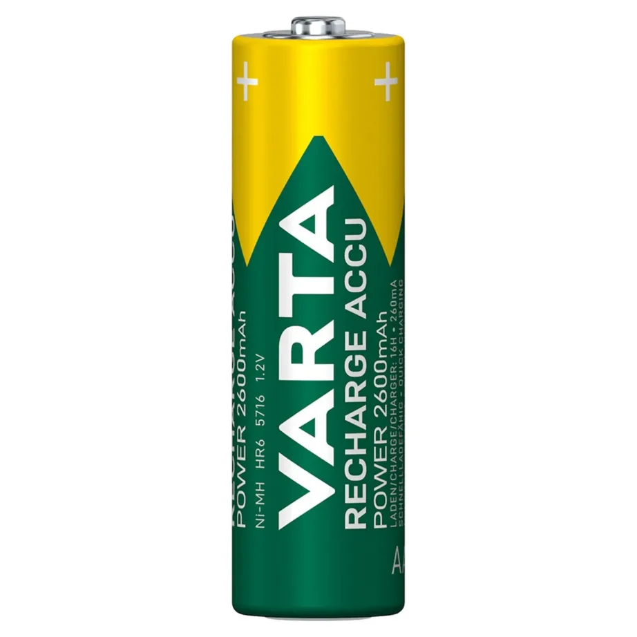 VARTA 05716 AA 2600mAh NiMH laetavad akud, 1,2V, 4 tk blisterpakendis – 6