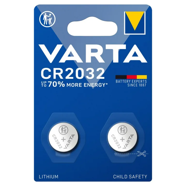 VARTA CR2032 3V 230mAh liitium-nööpelemendid, 2 tk blisterpakendis