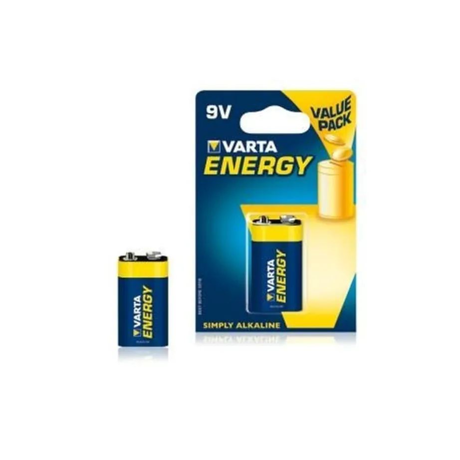 Varta ENERGY 9V 6LR61 1 tk alkaalipatarei sinine, 48,5 mm kõrge