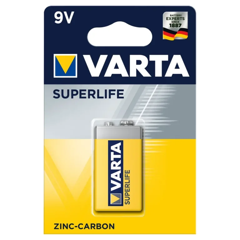Varta Superlife 9V 6F22 9V tsink-süsinik ühekordne patarei, 1 tk