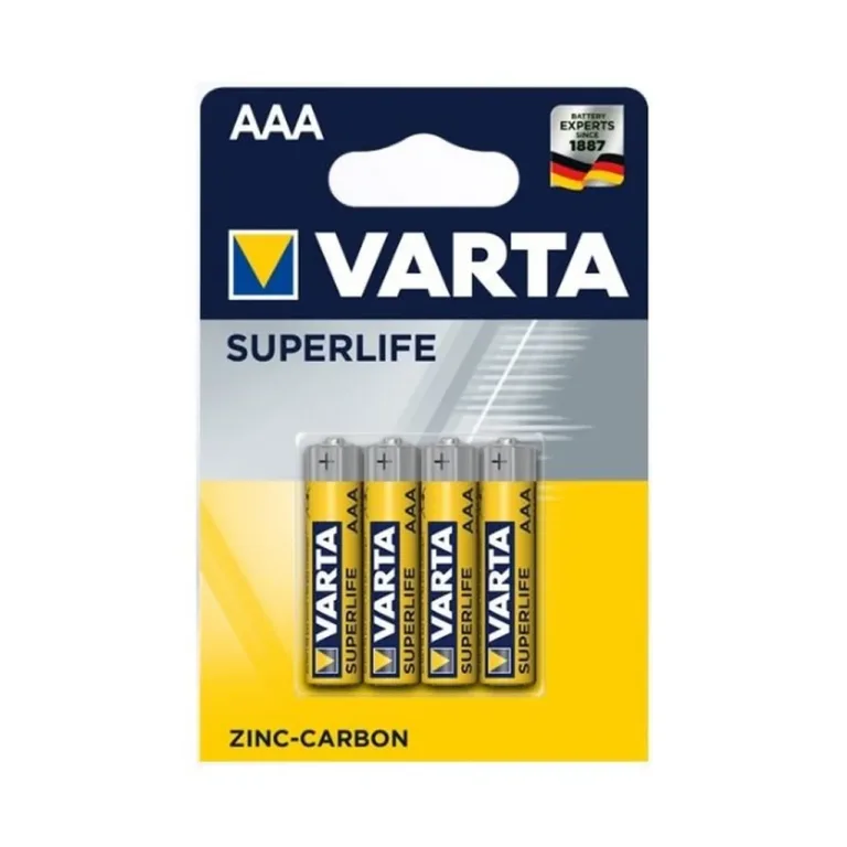 Varta Superlife R03 AAA 1.5V leelispatarei, 4 tk blisterpakis, 9 g