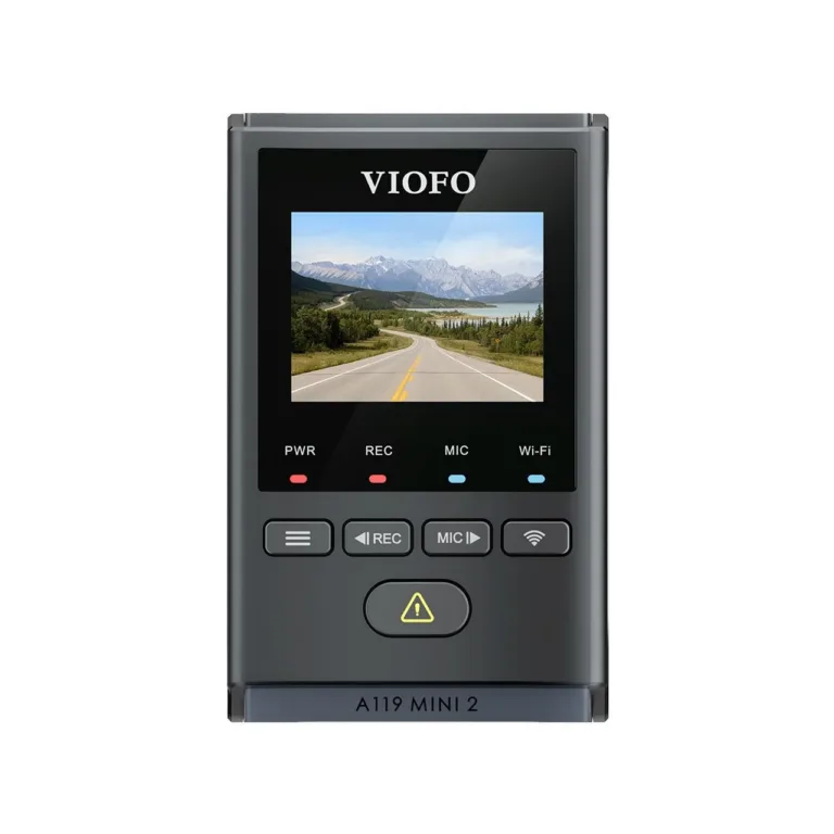 VIOFO A119 MINI 2-G GPS 46 × 74,5 × 41 mm autokaamera, Sony STARVIS 2 sensor, Quad HD, 60 fps, öörežiim, GPS, Wi-Fi, must