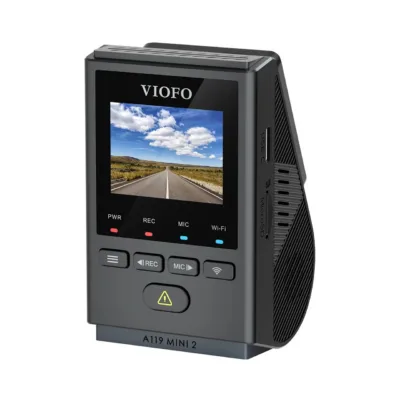 VIOFO A119 MINI 2-G GPS 46 × 74,5 × 41 mm autokaamera, Sony STARVIS 2 sensor, Quad HD, 60 fps, öörežiim, GPS, Wi-Fi, must