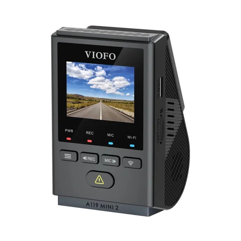 VIOFO A119 MINI 2-G GPS 46 × 74,5 × 41 mm autokaamera, Sony STARVIS 2 sensor, Quad HD, 60 fps, öörežiim, GPS, Wi-Fi, must