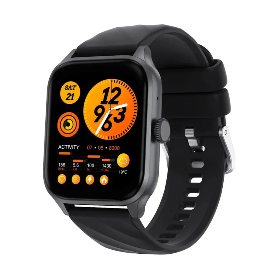 Weofly WY-ACTIVE/BK 1,85″ must nutikell BT5.2 tervisenäitajate jälgimiseks (Android/iOS, 260 mAh) – 2