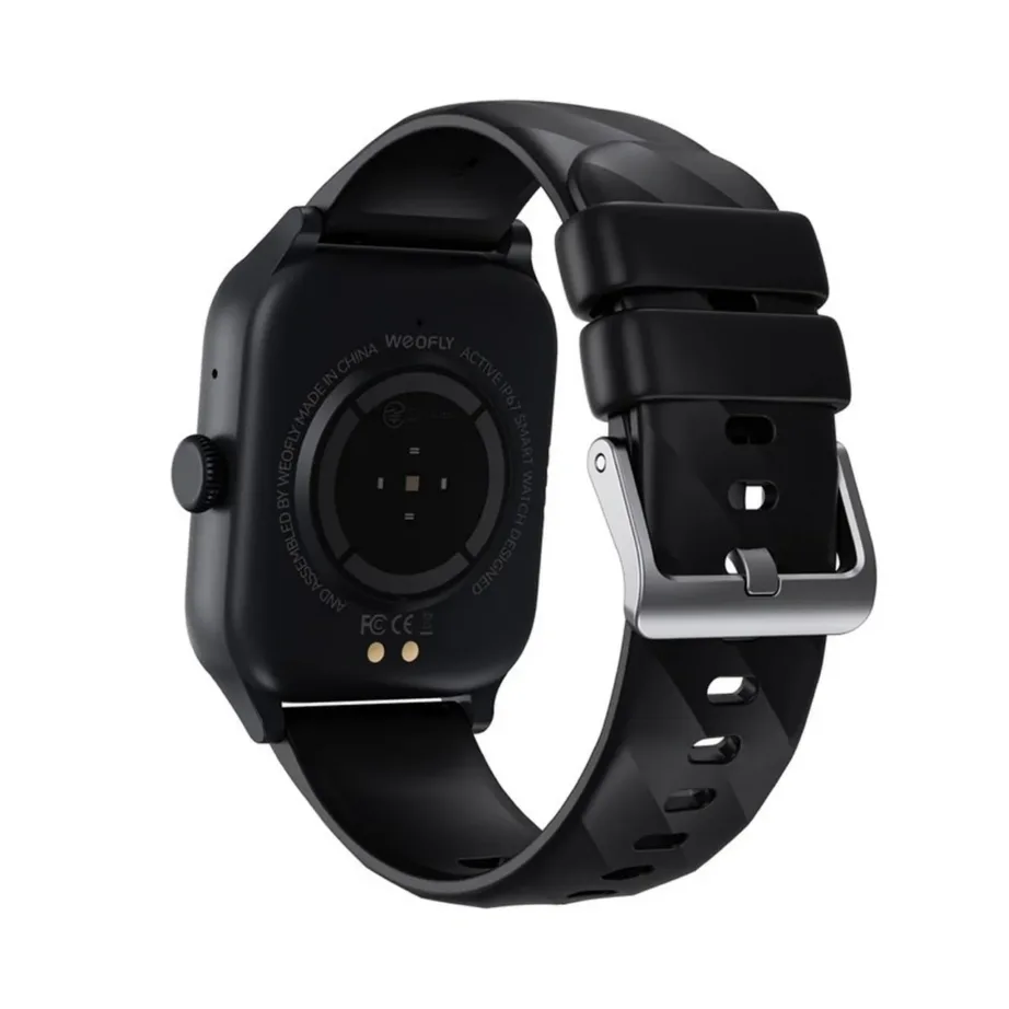 Weofly WY-ACTIVE/BK 1,85″ must nutikell BT5.2 tervisenäitajate jälgimiseks (Android/iOS, 260 mAh) – 4